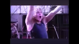 RARE -  Van Halen  Leicestershire, Donington Park August 18, 1984 Valerie Bertinelli Cameo