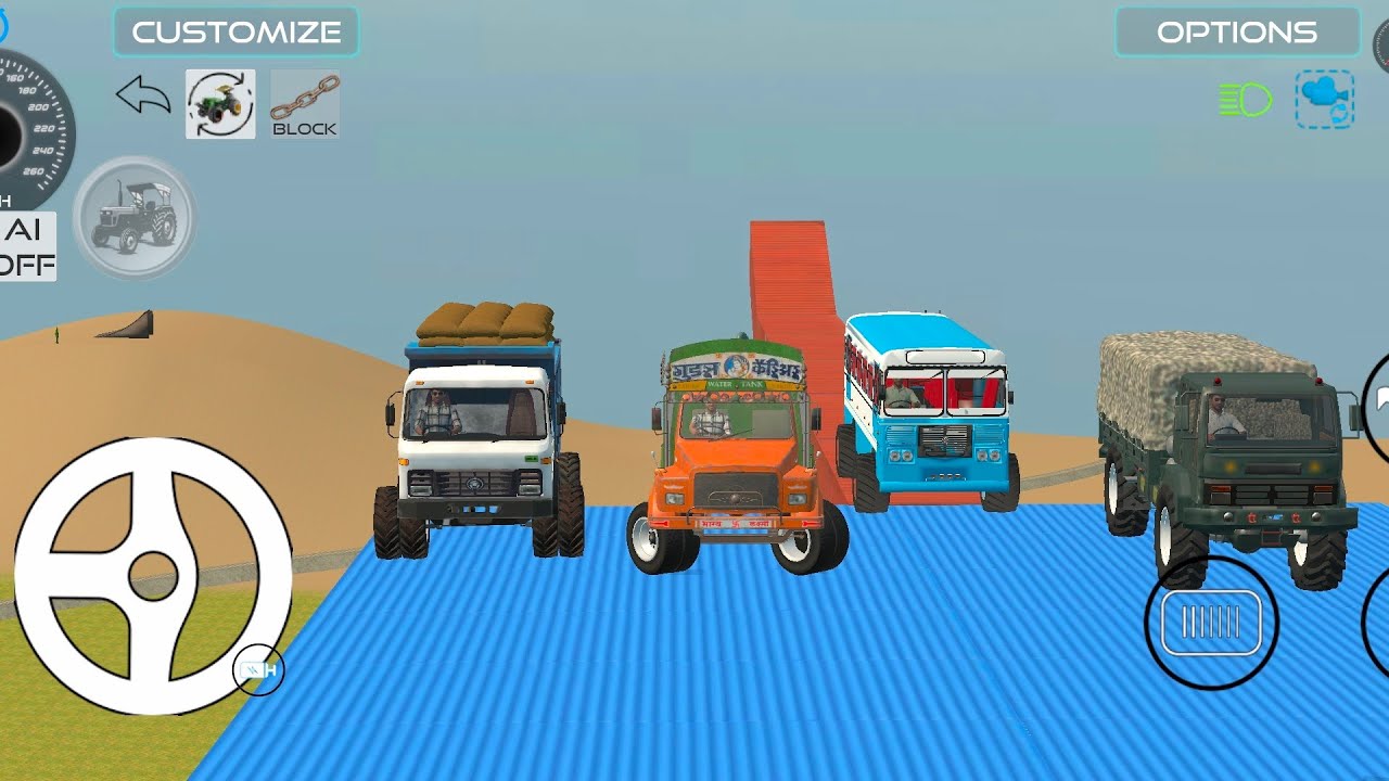 Challenge for game 🎯 indian army truck / dumper     truck tenker / bus compitition 💯 #truck #gaming 