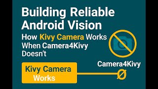 Building Reliable Android Vision: How Kivy Camera Works When Camera4Kivy Doesn’t.