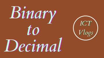 How to convert binary to decimal in English | Easy way