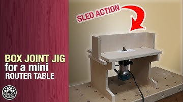 Box Joint Jig for a Mini Router Table // Woodworking