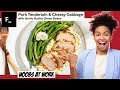 Factor 75 Review - Pork Tenderloin &amp; Cheesy Cabbagewith Garlic Butter Green Beans | Noobs at Work