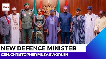 Tinubu Swears In Gen. Musa as Defence Minister