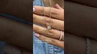 Princess Cut Solitaire Pendant