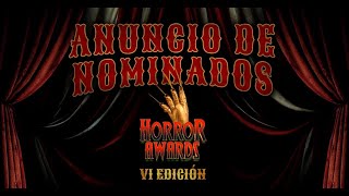 Nominados Horror Awards VI Edición