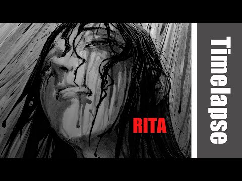 Drawing Rita ( form my manga JOVANTORE ) - Timelapse | Red Hawk