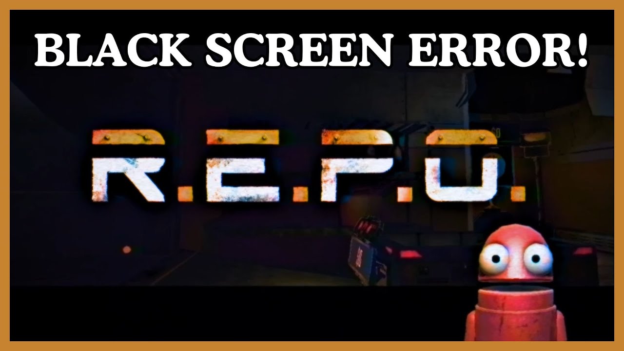 How To Fix R.E.P.O Black Screen issue on PC #repo #blackscreen - YouTube