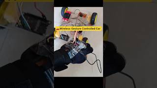🛜 Wireless Gesture Controlled Car 🚗 Using Nodemcu | #diy #innovation #diycrafts #simple #shorts