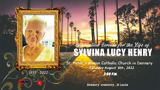 Thanks giving service for The Life of Sylvina Lucy Henry