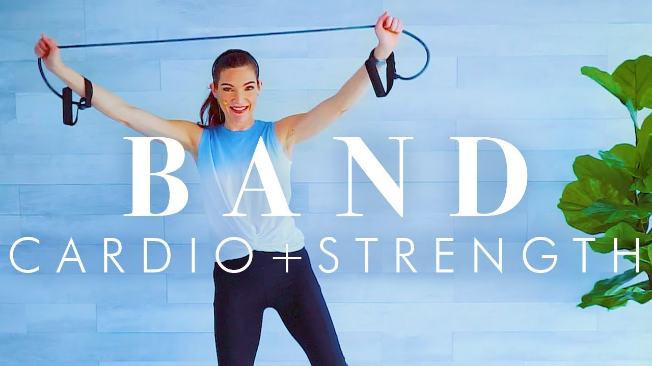 Strength & Cardio Resistance Band Workout for Seniors & Beginners // all Standing Full Body