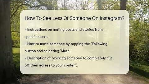 How To See Less Of Someone On Instagram? - Everyday-Networking