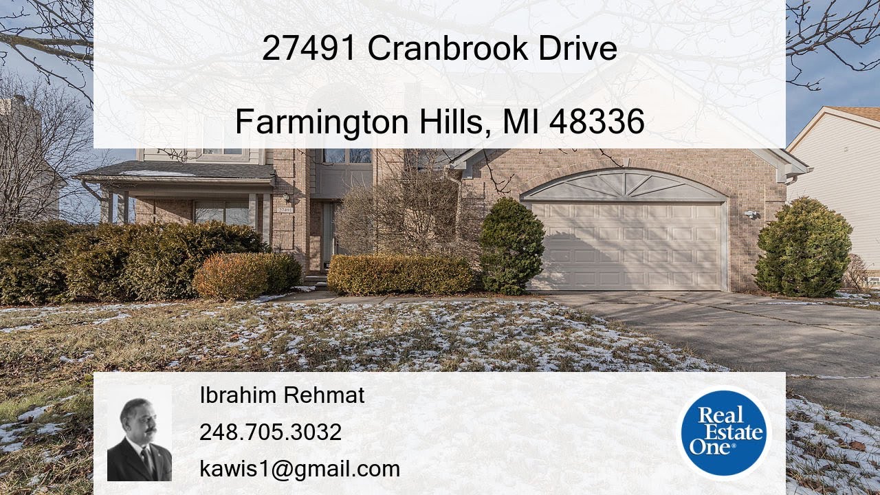 27491 Cranbrook Drive YouTube