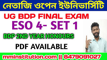 ESO 4 FINAL EXAM ANSWER LIVE VIDEO / MM INSTITUTION
