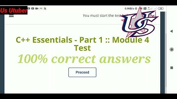 Cisco c++ essential part 1 module 4 test answers