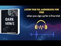 Dark Vows Audiobook | Enemies to Lovers Mafia Romance by S.F. Herbsthofer