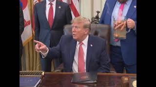 Trump tells a reporter to be quiet and the Vice Pwesident steps in and demands gratitude!#JDVance