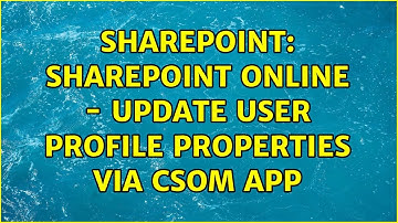 Sharepoint: SharePoint Online - Update User Profile Properties via CSOM App