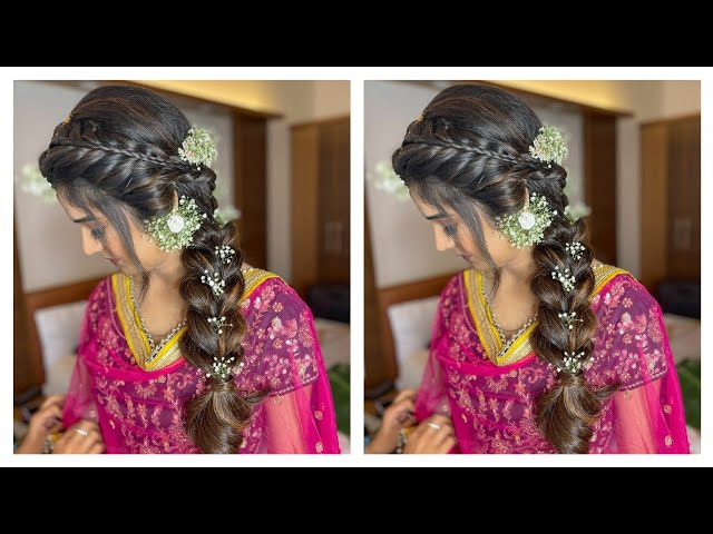 Whimsical romantic braid Hairstyle : @neetahairstylist Makeup :  @rohinikakade Saree draping : @sareedraping_pune Jwellary :… | Instagram