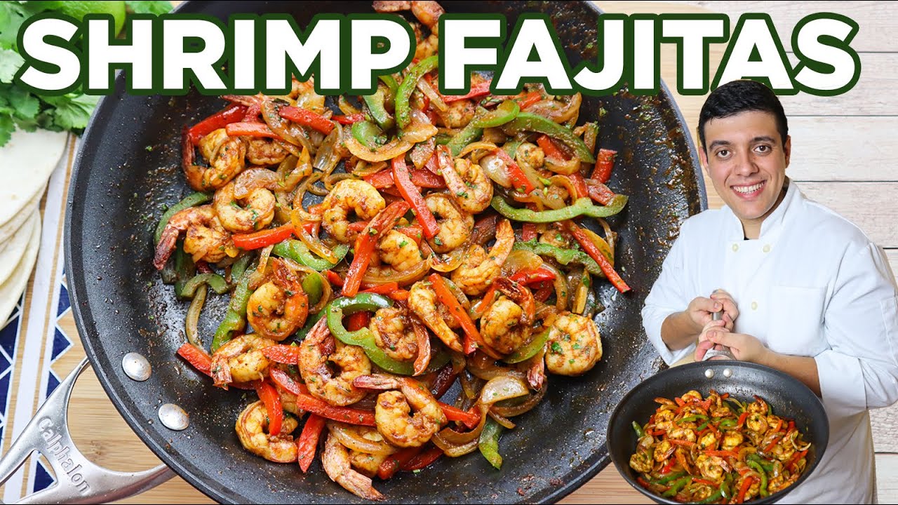 Shrimp Fajitas Recipe Easy   Lounging with Lenny