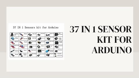 37 in 1 sensor kit for Arduino