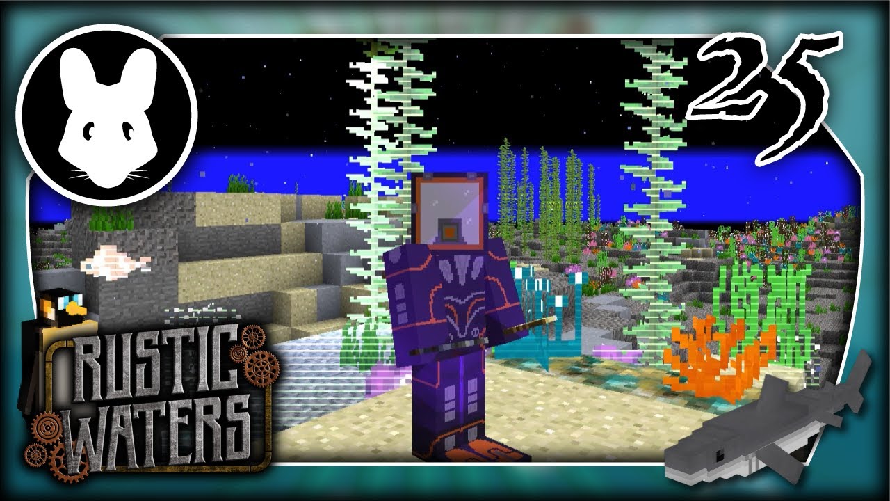 25 Seablock: Rustic Waters modpack! Scannable Scuba - YouTube