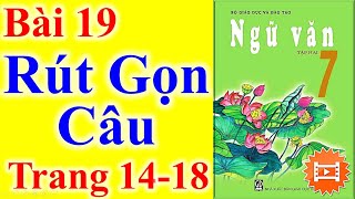 Soạn bài Rút gọn câu | Ngắn nhất Soạn văn 7