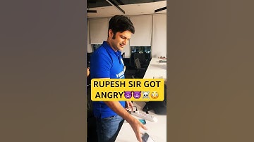 RUPESH SIR GOT ANGRY😈😳 #rupeshsir