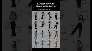 Subscribe ❣️😍Girls pose 🥰 poses ideas 💯 poses for girls. #pose#creative #standing poses #shortvideo