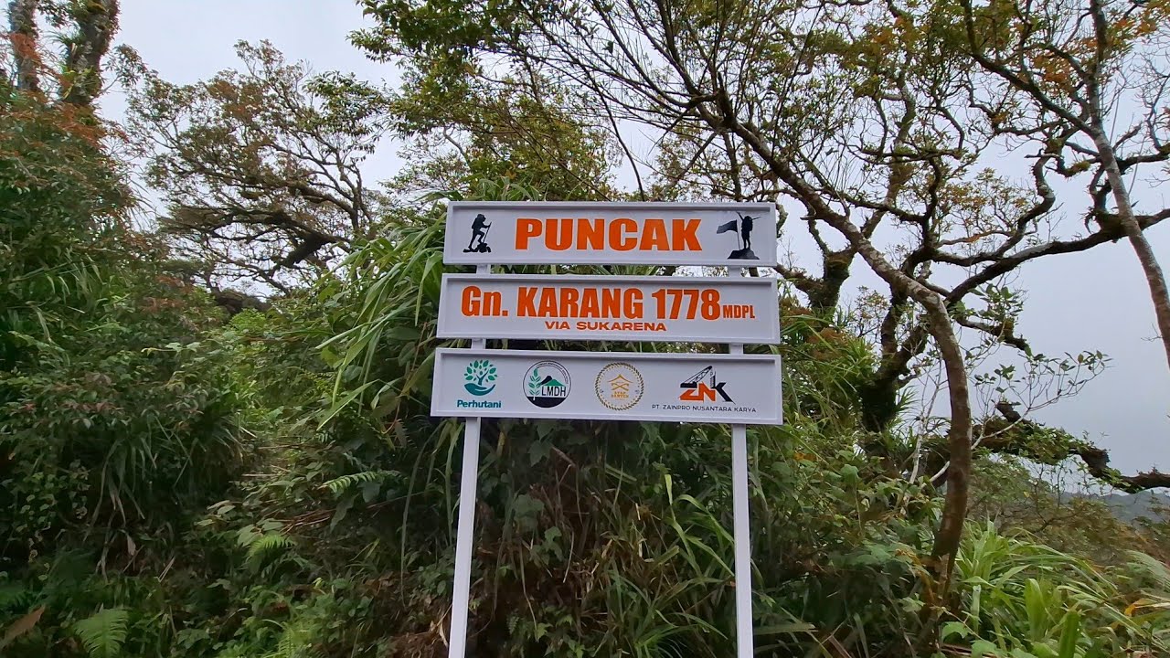 Gunung Karang Via Sukarena | Jelas Jalurnya