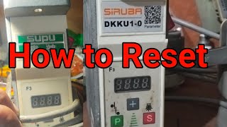 How to reset PCB circuit SiRuBA SUPU
