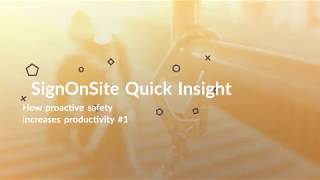 Creating efficient sites - Maximising productivity with proactive safety   1 of 5