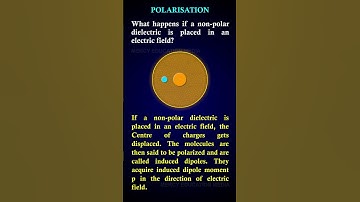 POLARISATION | What happens if a non-polar dielectric is placed in an electric field?