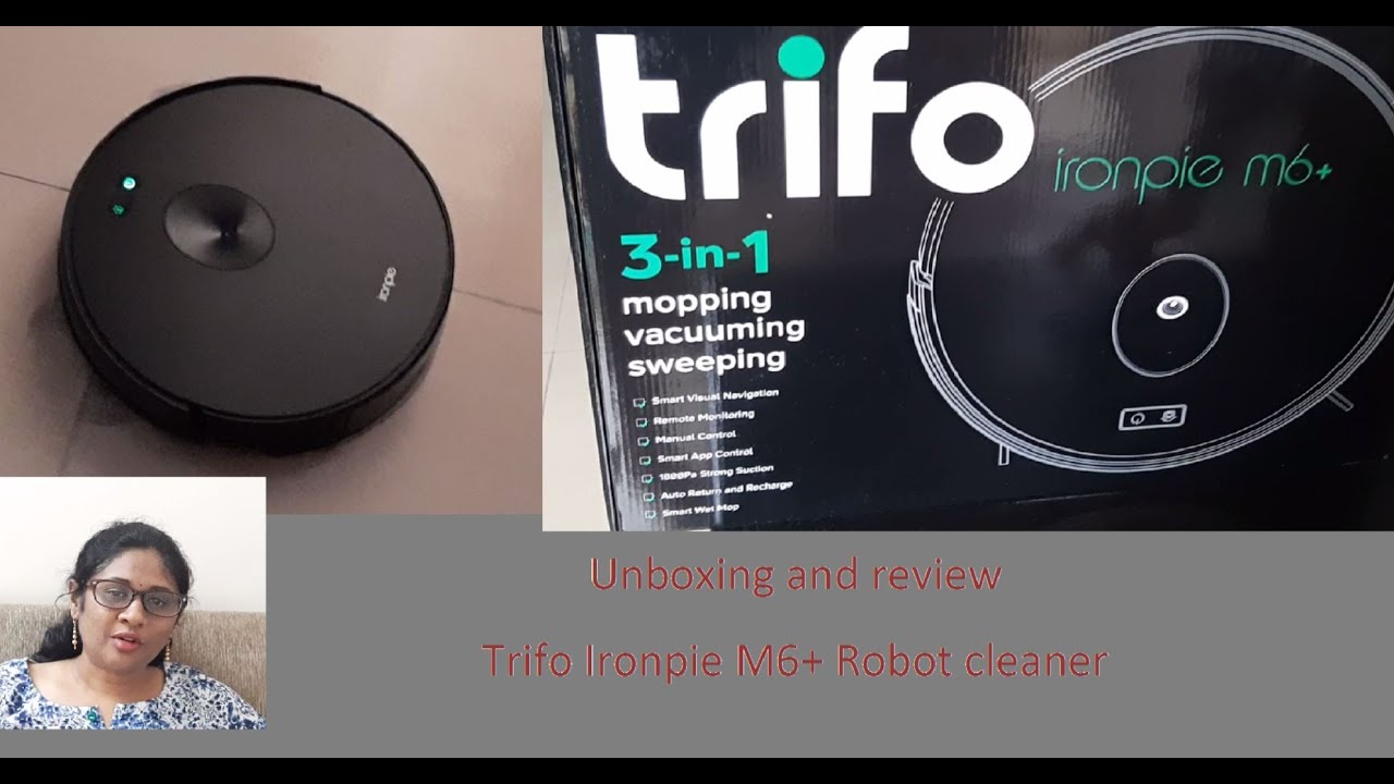 Trifo Ironpie M6+ robot cleaner unboxing and review YouTube