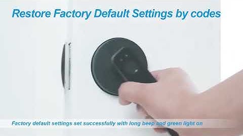 Gavdhe Fingerprint Door Lock C02 Setting Video