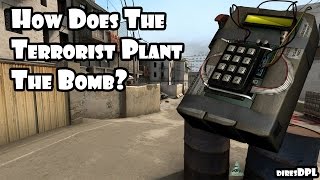 CSGO - (Slow Motion) How Does the terrorist plant the bomb?