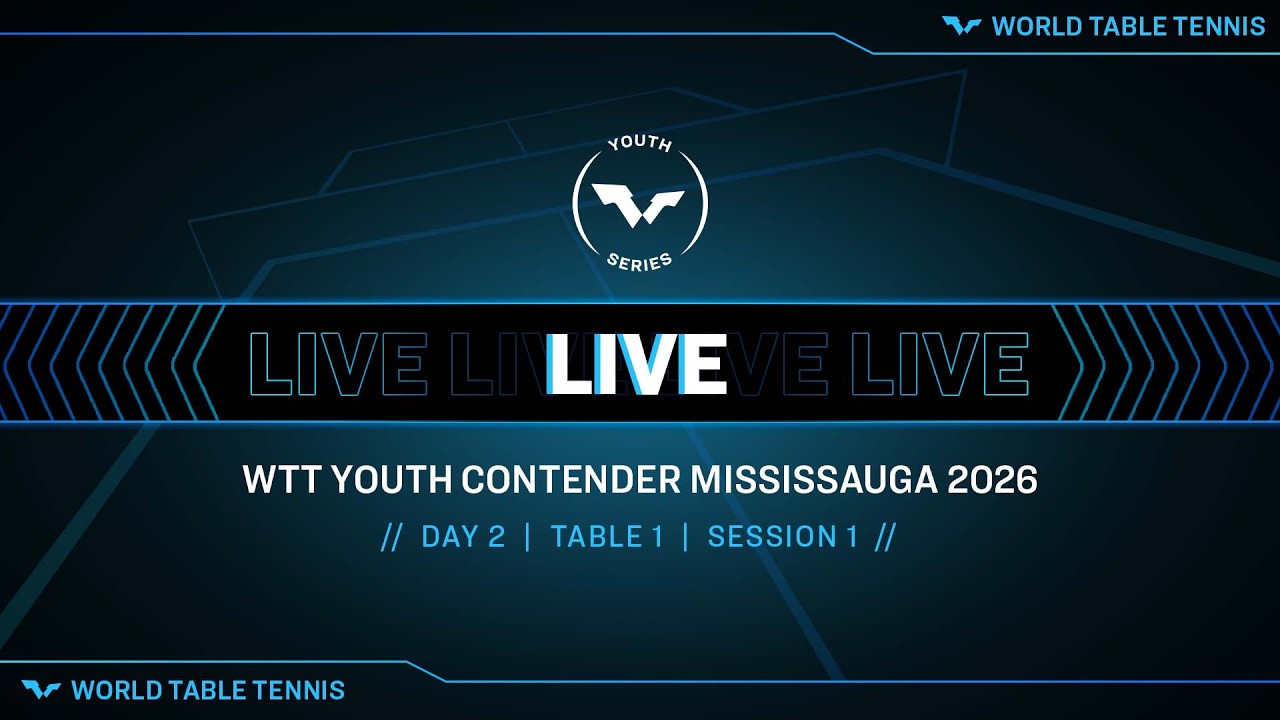 LIVE! | T1 | Day 2 | WTT Youth Contender Mississauga 2026