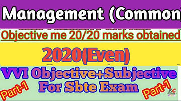 Management Common Paper All Branch 2020Even