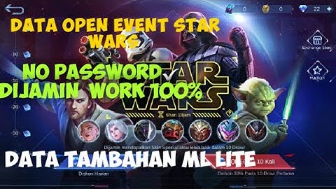 Data Tambahan Event Star Wars Phase 3 Pre Register | Data Tambahan ML Lite