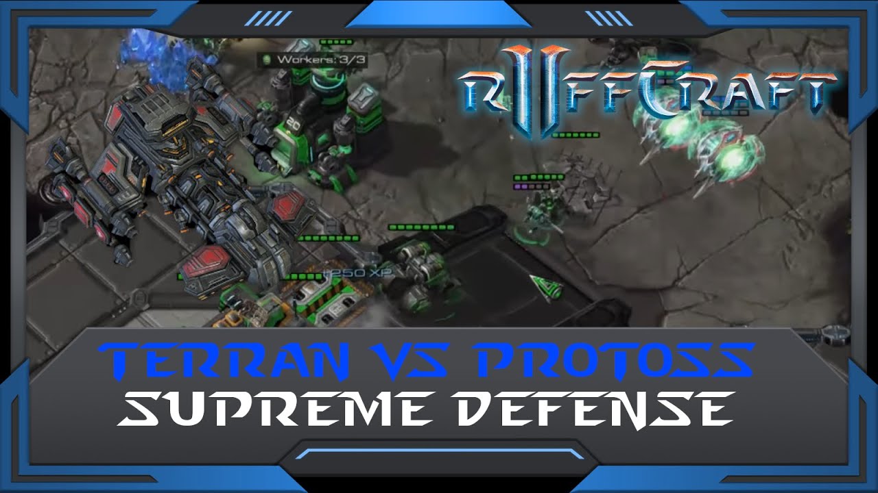 Sc2 Ruff StarCraft 2 (RuFF Highlight): Supreme Defense - YouTube
