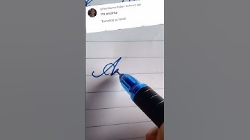 Anushka beautiful name write in cursive writing #cursive#beautiful#beautiful#name#anushka#short#feed