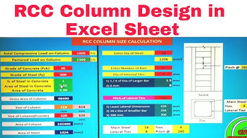 Rcc Column Design in Excel Sheet