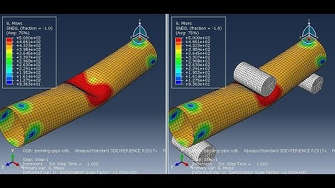 #abaqus tutorials :  analysis of 3-point pipe #bending