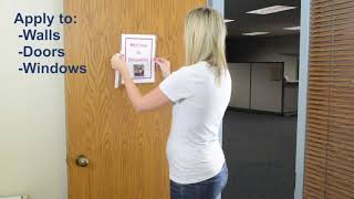 C-Line Peel and Stick Display Pockets, Clear, 8.5 x 11 Inches, 10 per Pack (36911) Reviews