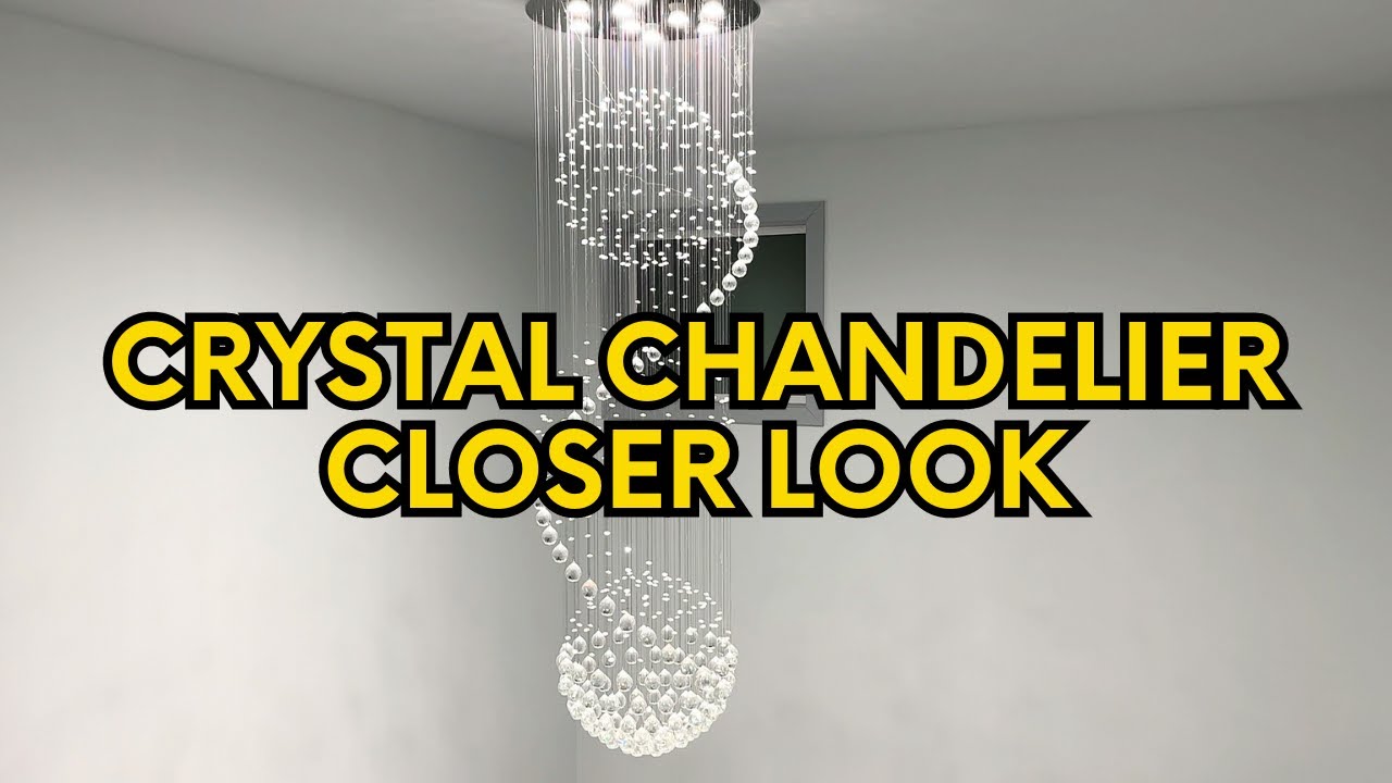 Review: SEFINN FOUR Modern Spiral Crystal 9 Light Chandelier - YouTube