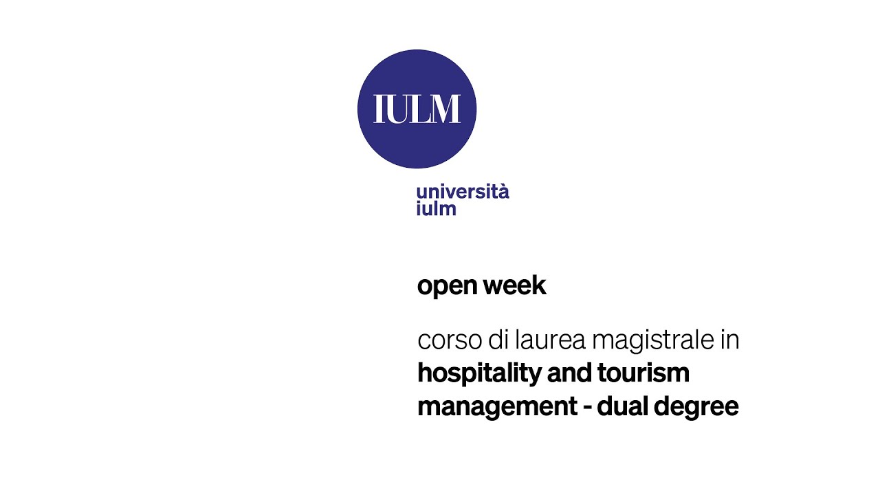 hospitality and tourism management iulm