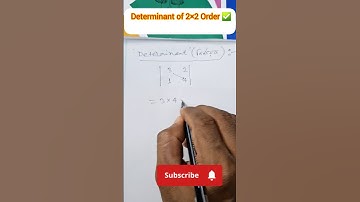 Determinant of 2×2 Order #maths #determinants #নির্ণয়াক #determination #youtubeshort #shorts