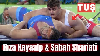 Rıza Kayaalp ile Azerbaycanlı Sabah Shariati (2016 Rio Yaz Olimpiyat Oyunları Çeyrek Final) screenshot 4