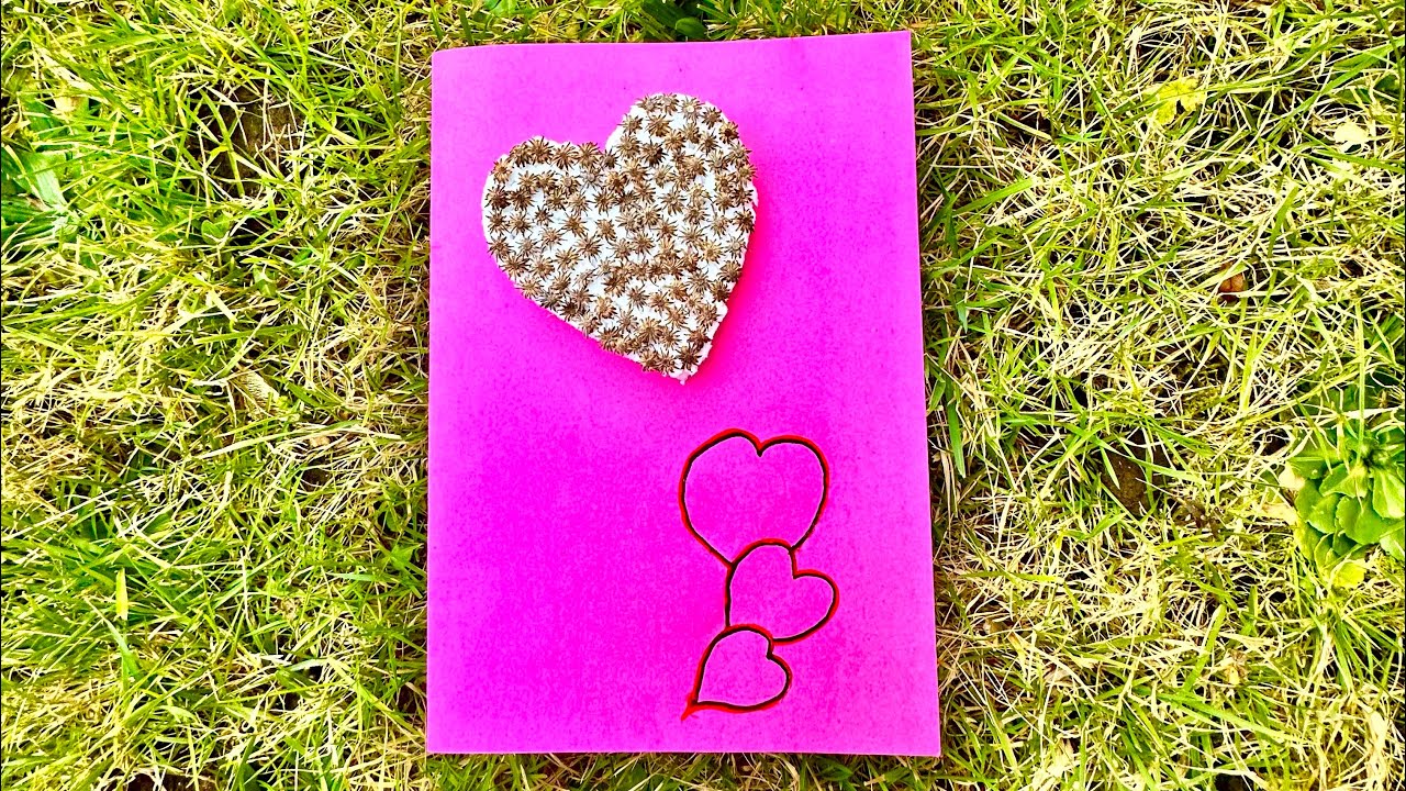 Valentine's Day Card: Crafting with Olearia Macrodonta Flowers | Little Meras