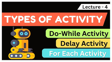 Do-While , Delay , For-Each Activity In UiPath