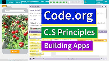 Building an App: Clicker Game Lesson 5.13 Tutorial with Answers Code.org CS Principles